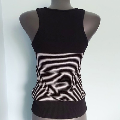 Xdye knitwear women's cotton tank top, striped