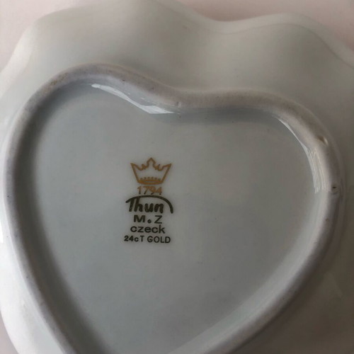 Porcelain snack plate 24k like new