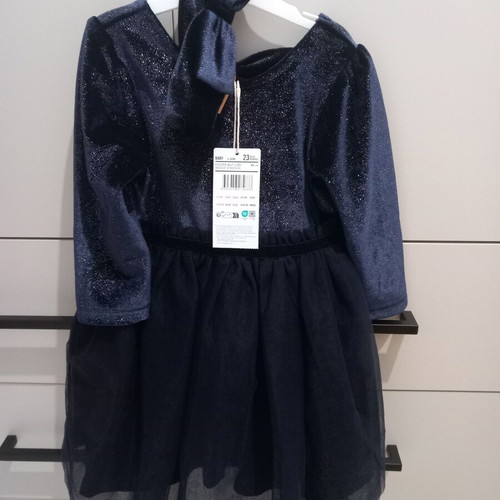Orchestra girls' dress new, dark blue, for 23-month-old girl