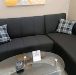 Black corner sofa like new