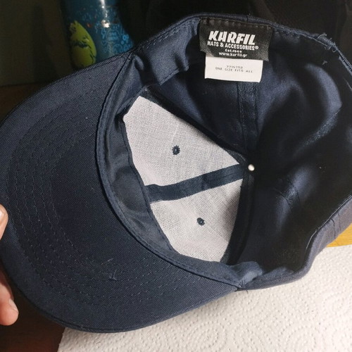 Canvas sun hat dark blue like new, size S