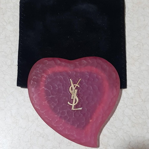 Yves Saint Laurent YSL Heart Vintage 90s Mirror Collectible 1993