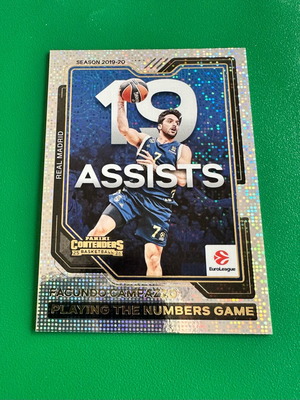 Facundo Campazzo 2025-26 Panini Contenders EuroLeague Playing The Numbers Game card new