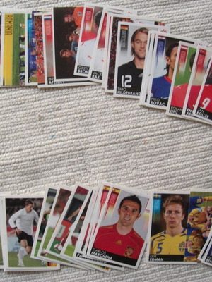 Panini Euro 2008 αυτοκόλλητα μεταχειρισμένα, σύνολο 43 τεμάχια