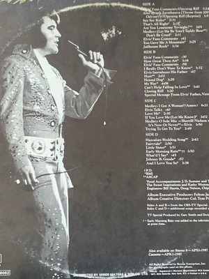 Elvis In Concert διπλό LP μεταχειρισμένο, rock