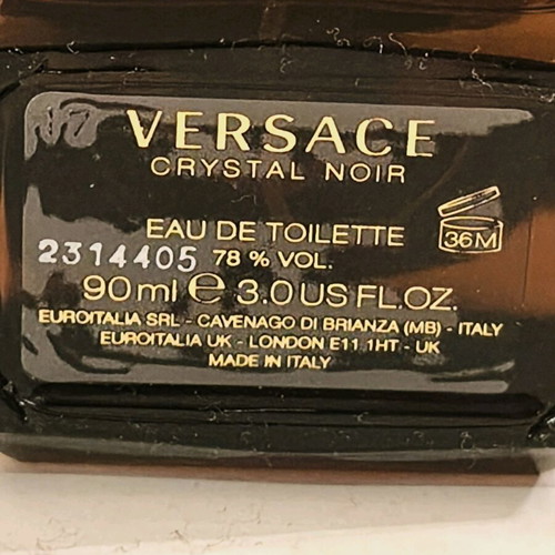 Άρωμα Versace Crystal Noir Eau de Toilette 90ml σαν καινούργιο