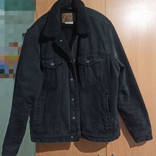 Men's jacket used, black, size L from Pull and Bear