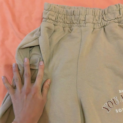 Bershka women's sweatshirt pants XS beige like new