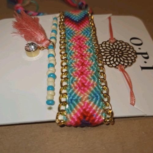 O.P.I colorful bracelet set new with tag