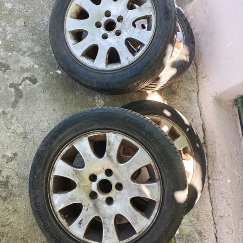 Audi 16 5x112 ET47 7j rims and tires used, set of 4 for Volkswagen Group