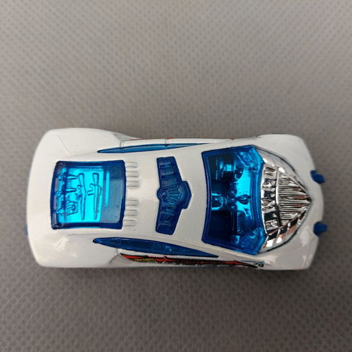 Hot Wheels Speed Trap 2010 HWPD toy car used, white-blue 1:64