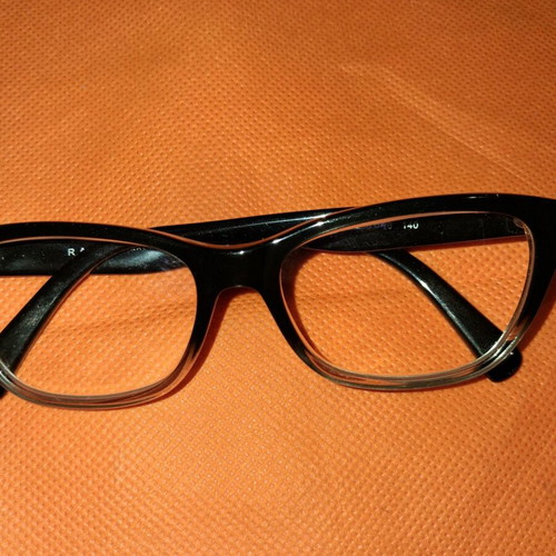 Ralph by Ralph Lauren 7081 eyeglass frames used, black acetate