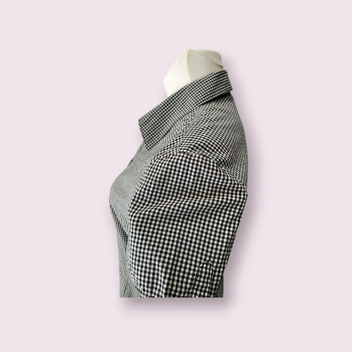 S.Oliver Summer Women's Shirt L-XL, 97% Cotton Checked, Like New