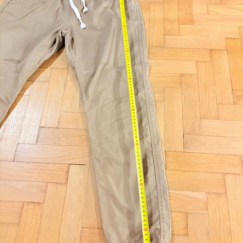 Bershka men's pants with elastic, like new, brown, size S