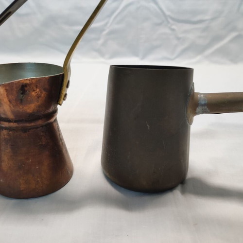 Old coffee pots used for hoboli, set of 4 pieces