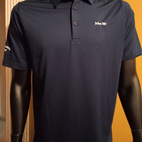 Callaway Opti-Dry Swing Tech Golf Polo L new, sponsor Julius Bär