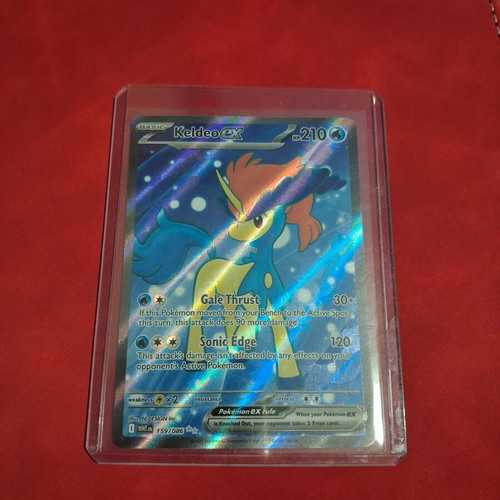 Keldeo EX Full Art Pokemon Card like new, White Flare 159/086