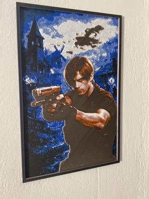 Resident Evil Frame of Leon at the Village Hueforge new