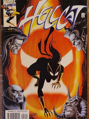Hellcat Marvel Comics употребяван, на чужд език