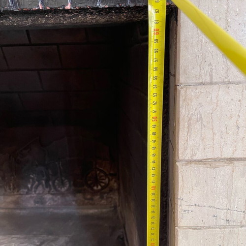 Cast Iron Fireplace used, open type, 80cm length