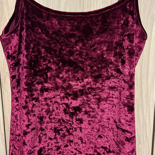 BSB velvet camisole top like new, burgundy color size M