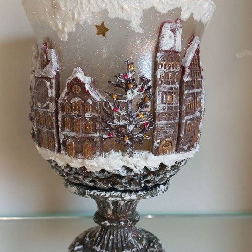 Handmade Christmas decoration vase new with lighting