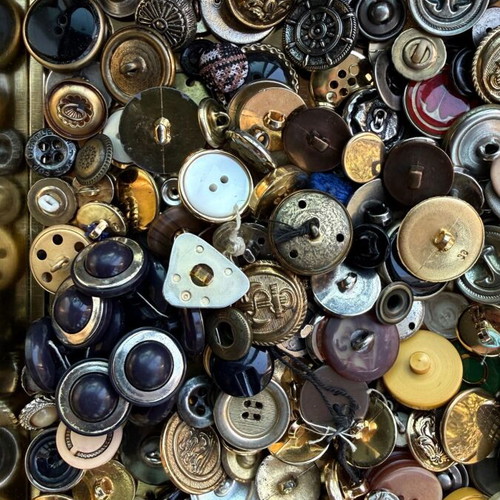 Vintage and vintage-style button collection