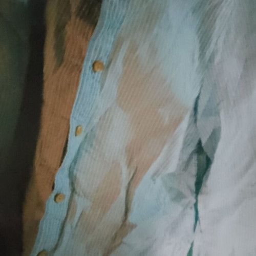 Zizzi striped shirt like new, light blue with white stripes