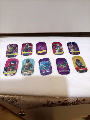 Fortnite metal tags like new, pack of 10