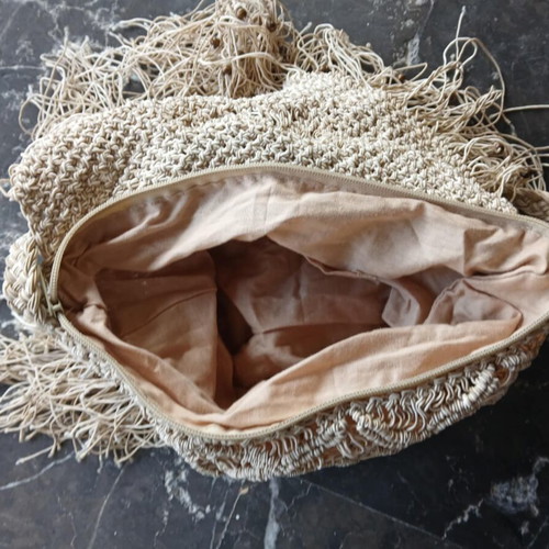 Summer boho straw woven bag, brand new