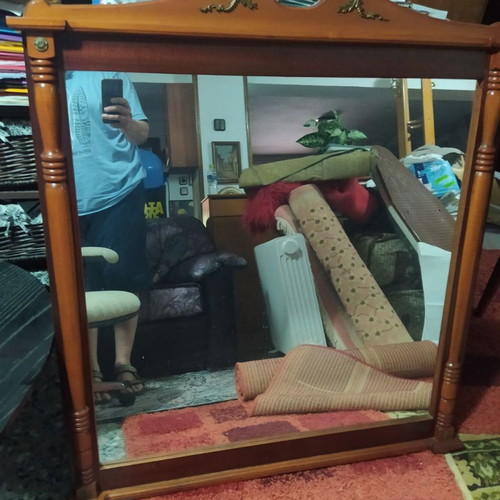 Wooden luxury mirror 98x110 cm, new