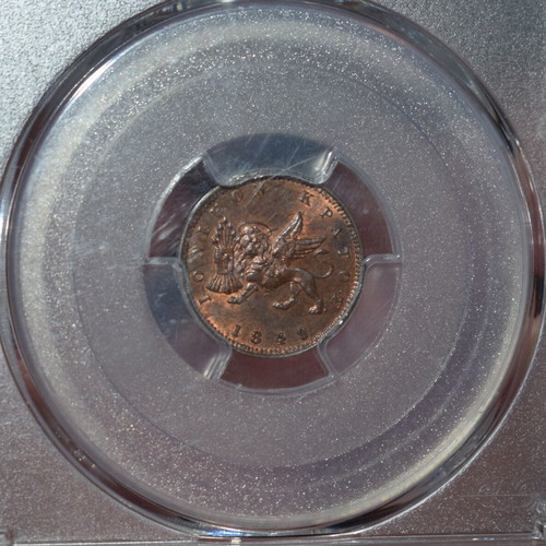 Ionian State 1 Lepton 1849 PCGS MS64BN like new
