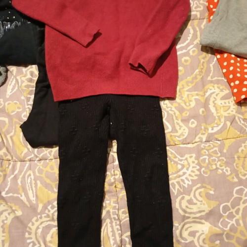 Girls' clothes pack 3 years used, H&M, black and red