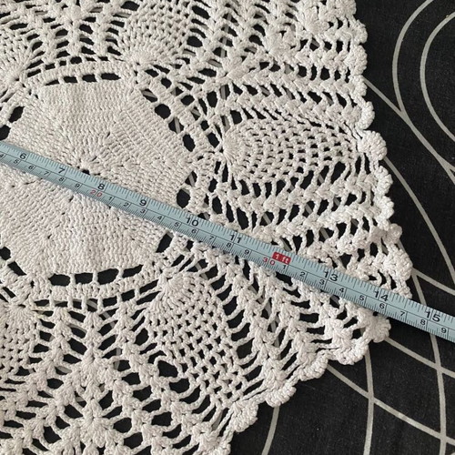 Set of 2 handmade crochet doilies white, new, vintage style