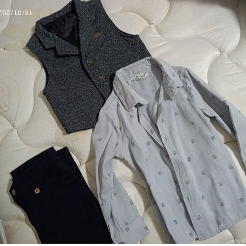 Hashtag suit set for 2-year-old boy like new with gift vest