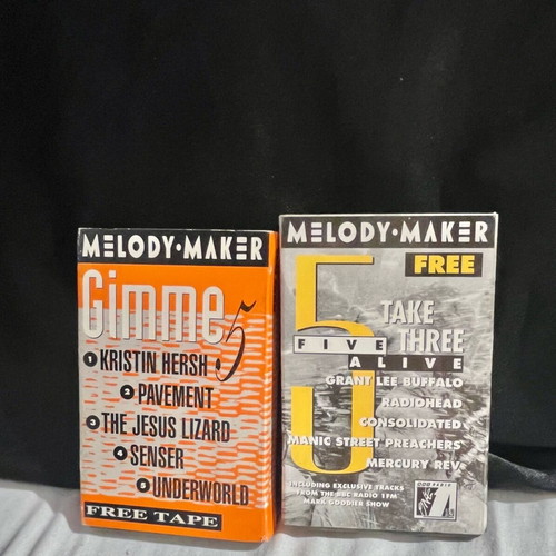 Melody Maker vintage cassette tapes Gimme 5 and Five Alive like new