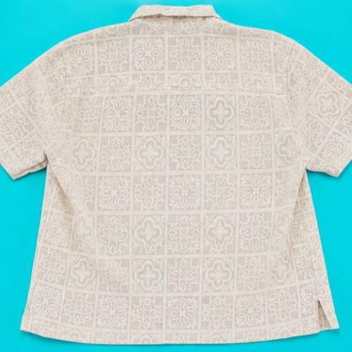 Guess short sleeve cotton shirt size S like new, beige