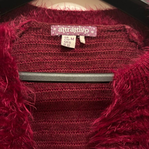 Attrattivo cardigan M used, short, burgundy