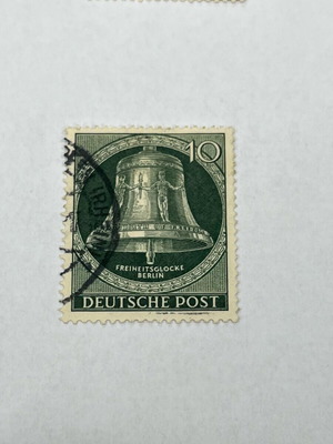 Rare German stamp The Liberty Bell 1953 like new