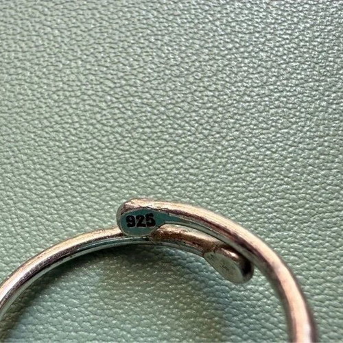 Vintage silver 925 ring used, turquoise flower design