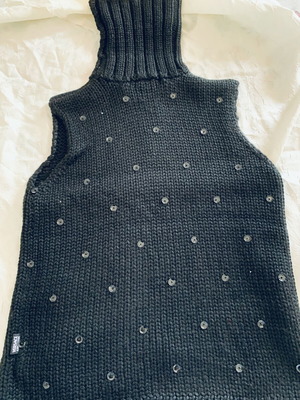 Versace Jeans Couture αμάνικο πλεκτό ζιβάγκο με παγιέτες