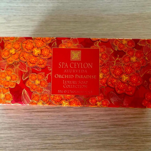 Luxury Soap Collection Spa Ceylon Ayurveda new, Orchid Paradise scent, 3x50g