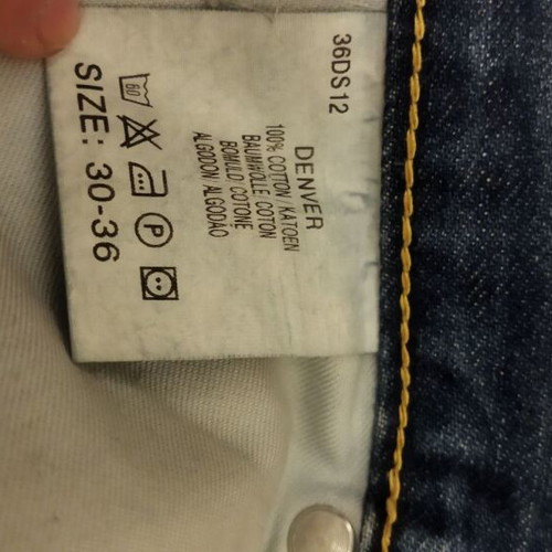 Lee men's pants used, size W30-36, blue