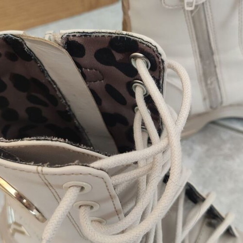 Replay girls' shoes No33 used, beige and white boots