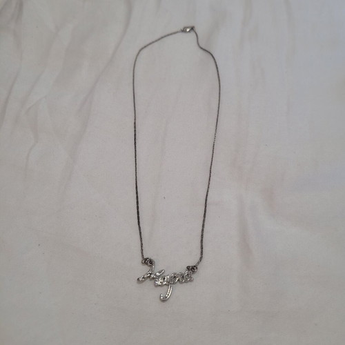 Name necklace "Maria" with rhinestones on "M"