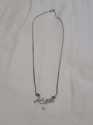Name necklace "Maria" with rhinestones on "M"