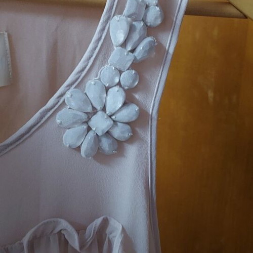 Formal dress like new, beige and gold, size M