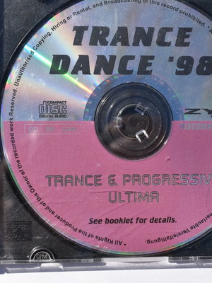 Trance Dance 1998 CD μεταχειρισμένο, ηλεκτρονική μουσική