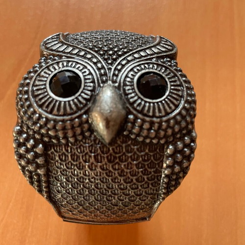 Owl bracelet like new, black and silver