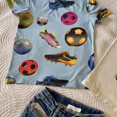 Next clothing set for boy 8-9 years like new, blue and green